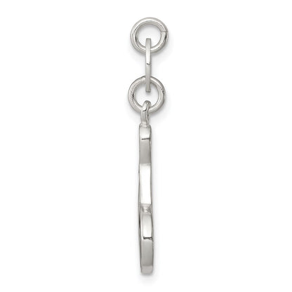 Sterling Silver Polished Enamel Bowling Charm