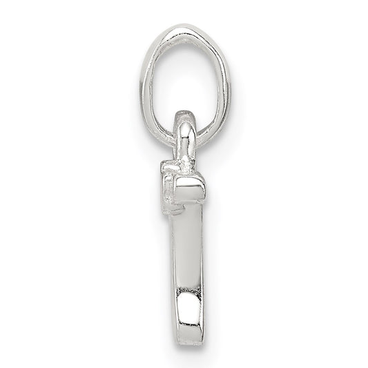 Sterling Silver Letter T with Enamel Pendant