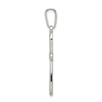 Sterling Silver Polished Latin Cross Pendant
