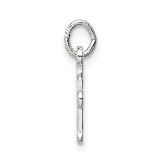 Sterling Silver Polished Cross Charm
