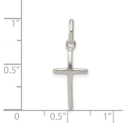 Sterling Silver Polished Cross Charm