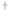 Sterling Silver Rhodium-plated & Gold-tone Brshd/Polished Cross Pendant