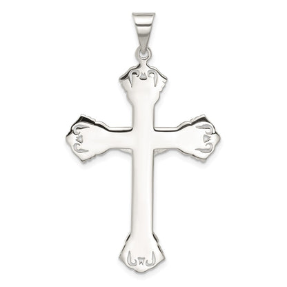 Sterling Silver Polished Crucifix Pendant