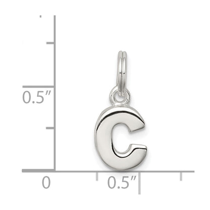 Sterling Silver Letter C Initial Charm