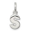 Sterling Silver Letter S Initial Charm