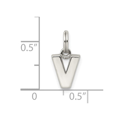 Sterling Silver Letter V Initial Charm