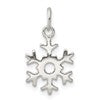 Sterling Silver Polished Snowflake Charm
