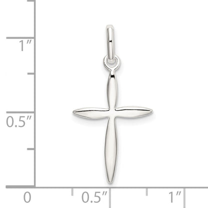 Sterling Silver Polished Passion Cross Charm