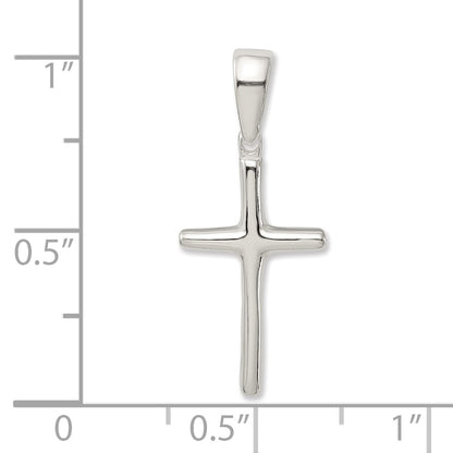 Sterling Silver Polished Cross Pendant