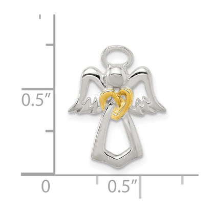Sterling Silver & Gold-tone Angel Chain Slide