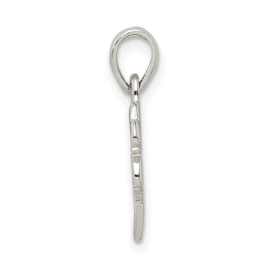 Sterling Silver Polished Clover Pendant