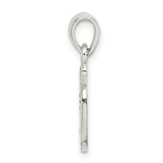 Sterling Silver Enamel Good Luck Horse Shoe Pendant