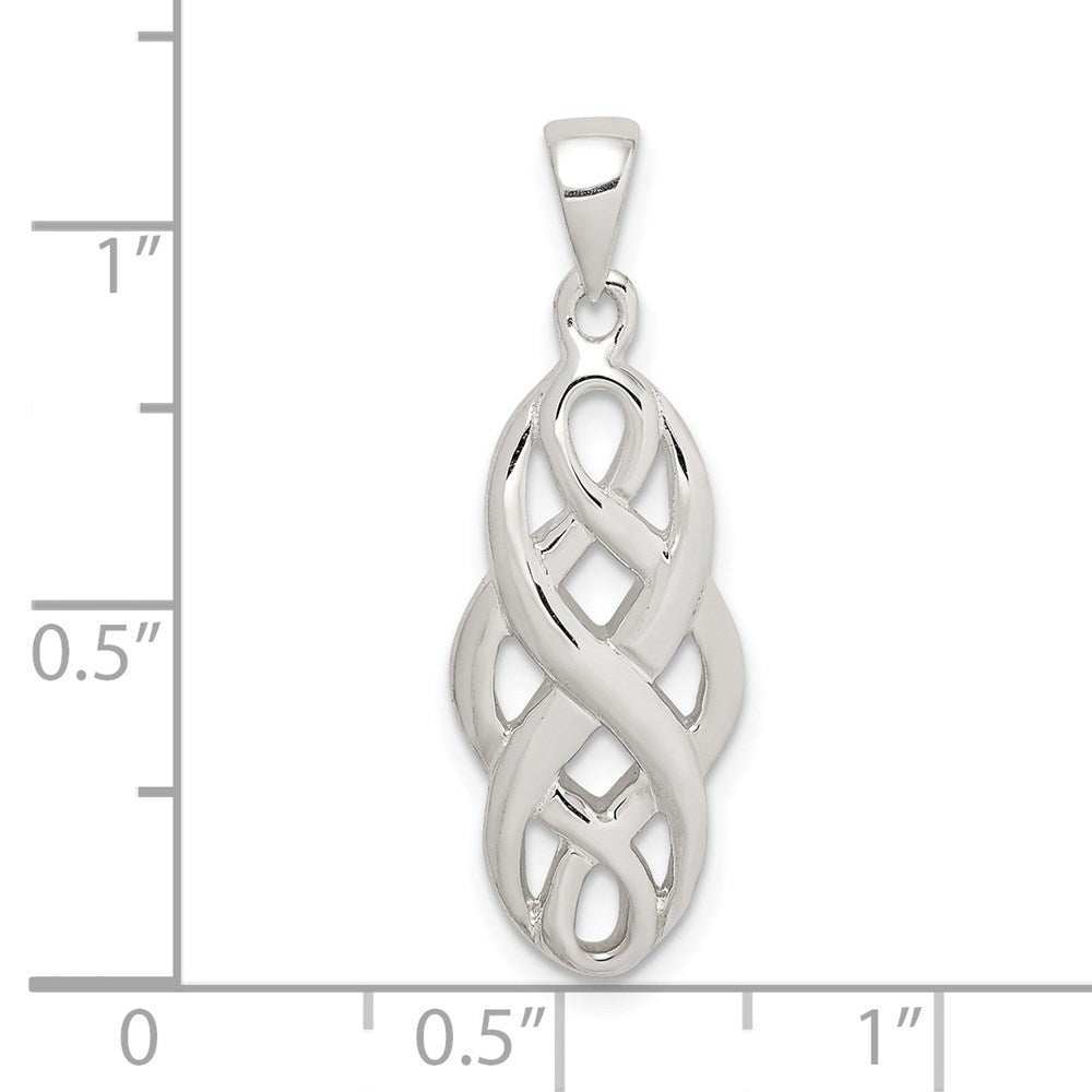 Sterling Silver Polished Celtic Pendant