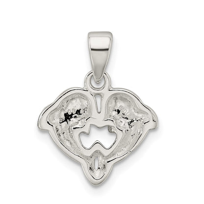 Sterling Silver Polished Dolphin Pendant