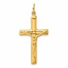 Sterling Silver Gold-tone Crucifix Cross Pendant
