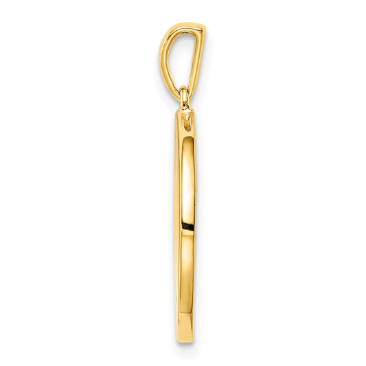 Sterling Silver Gold-plated & CZ Pisces Zodiac Pendant