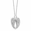 Sterling Silver Rhodium-plated Wings Ash Holder 18in Necklace