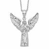 Sterling Silver Rhodium-plated Angel Ash Holder 18in Necklace