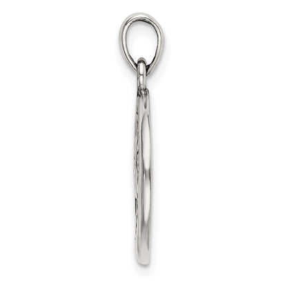 Sterling Silver LOVE YOU TO THE MOON Antiqued Star and Moon Pendant