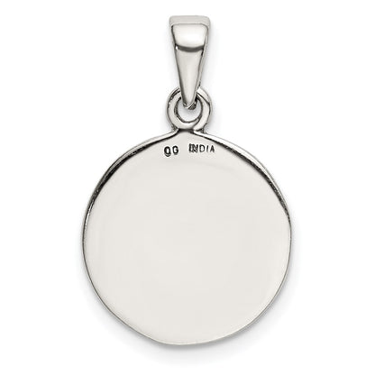 Sterling Silver LOVE YOU TO THE MOON Antiqued Star and Moon Pendant