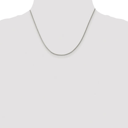 Sterling Silver Rhodium-plated 1.5mm Curb Chain
