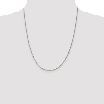 Sterling Silver Rhodium-plated 1.5mm Curb Chain