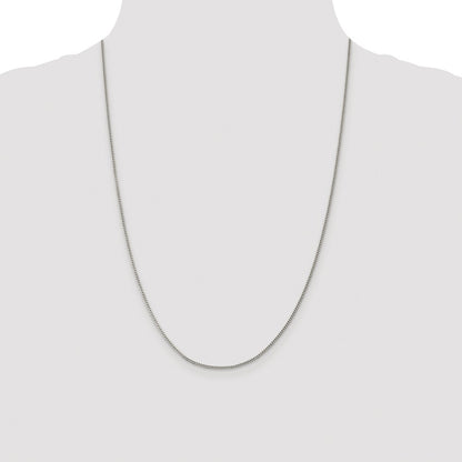Sterling Silver Rhodium-plated 1.5mm Curb Chain