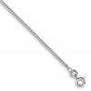 Sterling Silver Rhodium-plated 1.5mm Curb Chain Anklet