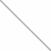 Sterling Silver Rhodium-plated 1.5mm Curb Chain