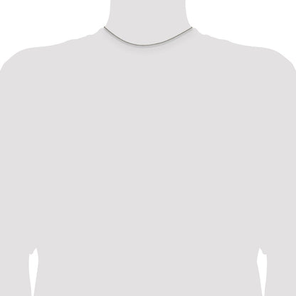 Sterling Silver Rhodium-plated 1.75mm Curb Chain