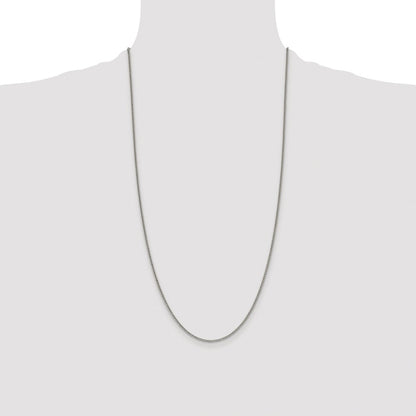 Sterling Silver Rhodium-plated 1.75mm Curb Chain
