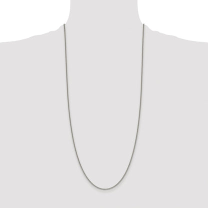 Sterling Silver Rhodium-plated 1.75mm Curb Chain