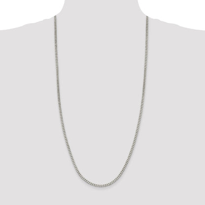 Sterling Silver 3.5mm Curb Chain