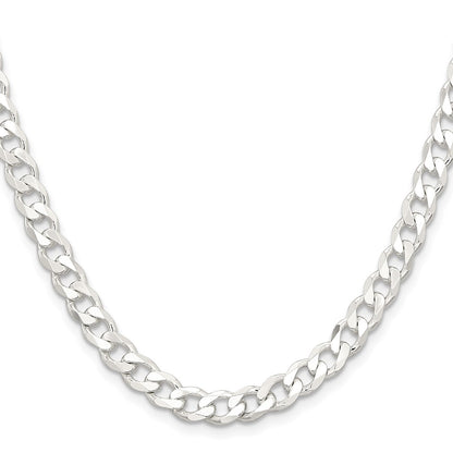Sterling Silver 6.5mm Curb Chain
