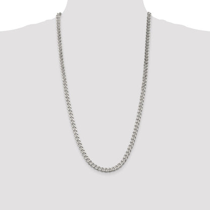 Sterling Silver 6.5mm Curb Chain