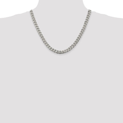 Sterling Silver 8.3mm Curb Chain