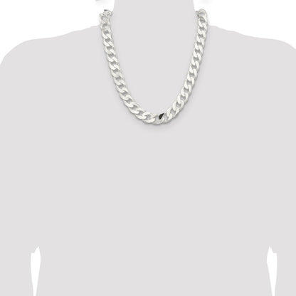 Sterling Silver 14.5mm Curb Chain
