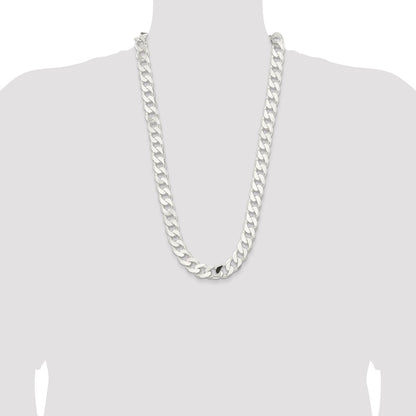 Sterling Silver 14.5mm Curb Chain