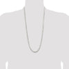 Sterling Silver 5.65mm Concave Beveled Curb Chain