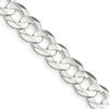 Sterling Silver 7.8mm Concave Beveled Curb Chain
