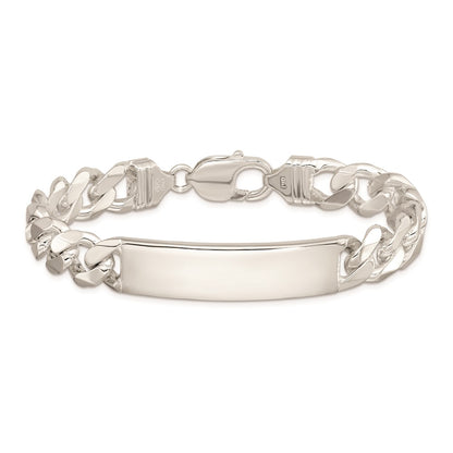 Sterling Silver Curb Link ID Bracelet