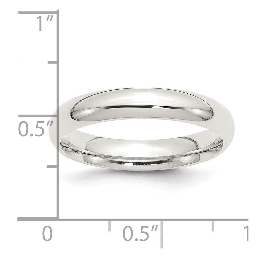 Sterling Silver 4mm Comfort Fit Size 5 Band