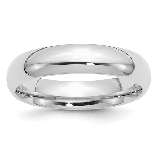 Sterling Silver Rhodium-plated 5mm Comfort Fit Size 12 Band