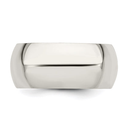 Sterling Silver 9mm Comfort Fit Size 10.5 Band