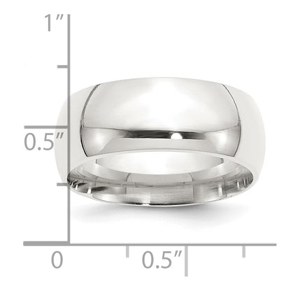 Sterling Silver 9mm Comfort Fit Size 11 Band