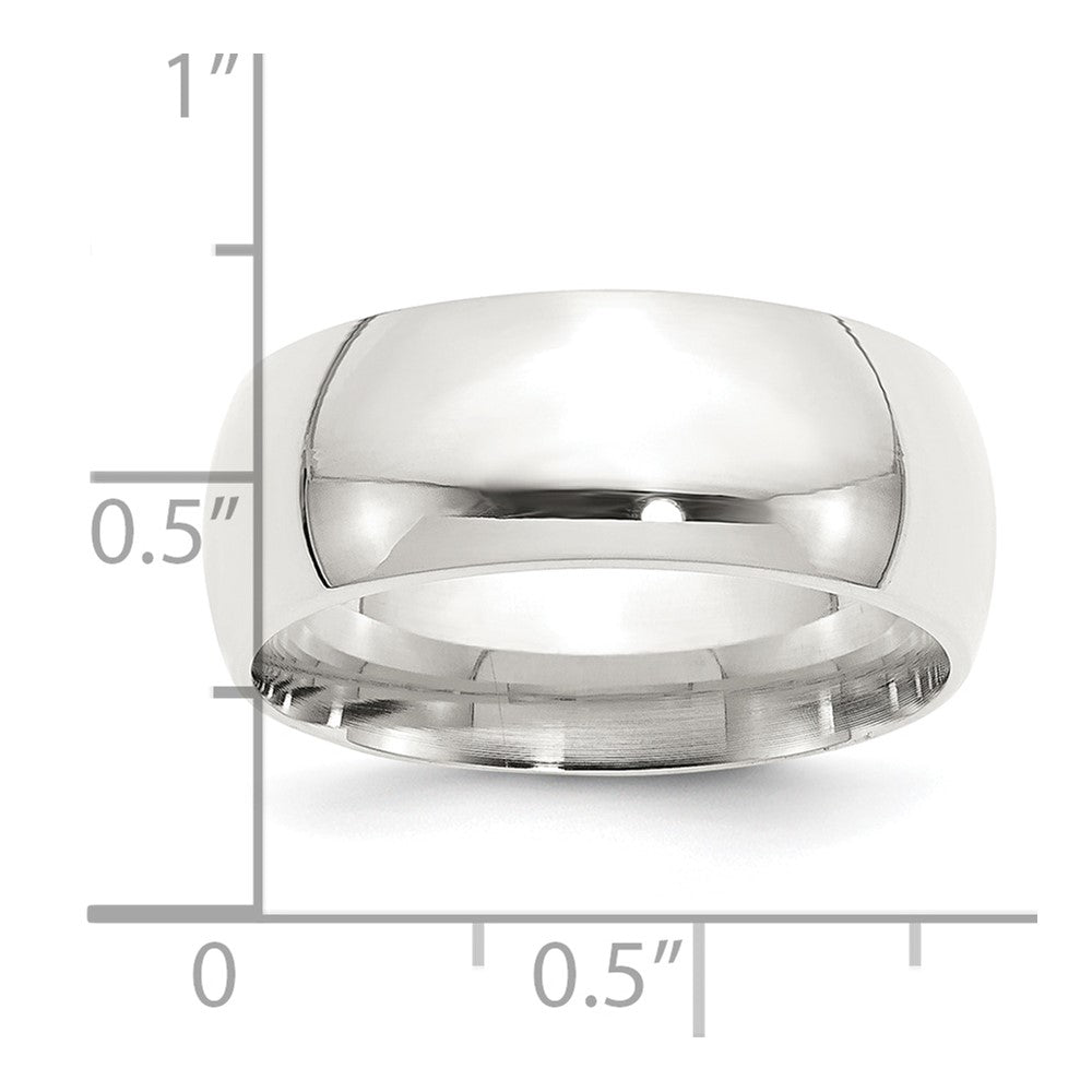 Sterling Silver 9mm Comfort Fit Size 6.5 Band