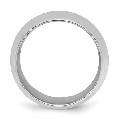 Sterling Silver Rhodium-plated 9mm Comfort Fit Size 13 Band