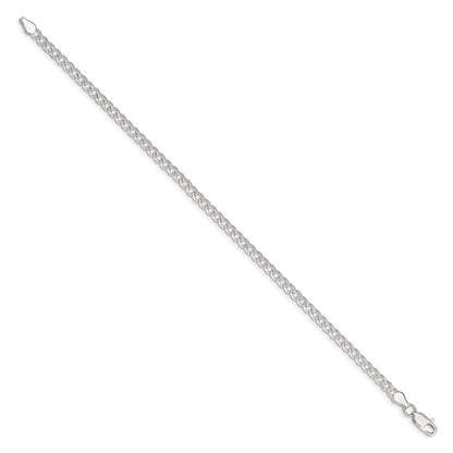 Sterling Silver 3.8mm Pav Curb Chain