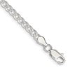 Sterling Silver 3.8mm Pav Curb Chain