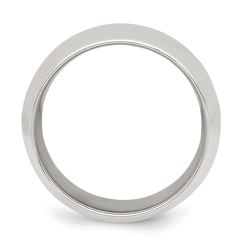 Sterling Silver 10mm Comfort Fit Size 6 Band